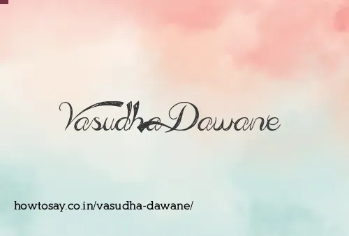 Vasudha Dawane