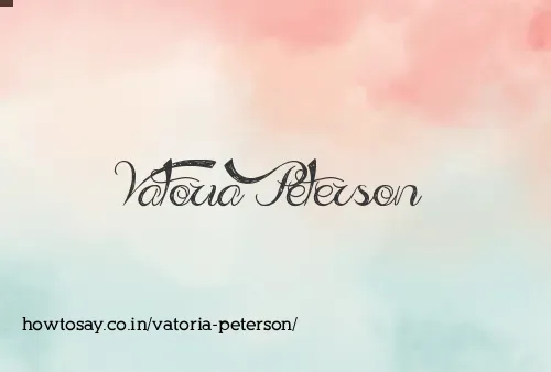 Vatoria Peterson