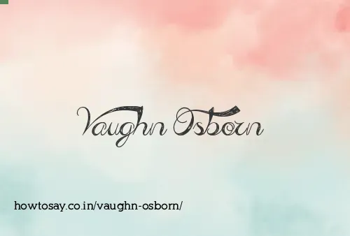 Vaughn Osborn