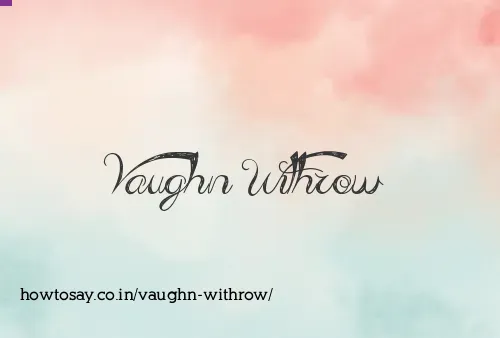 Vaughn Withrow