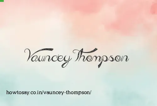 Vauncey Thompson