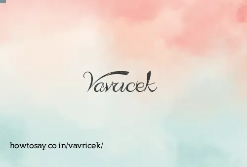 Vavricek