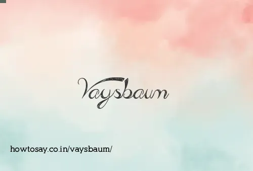 Vaysbaum