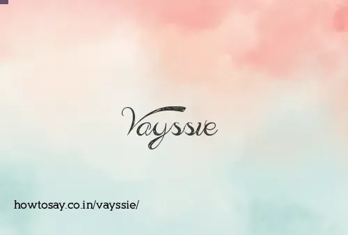 Vayssie