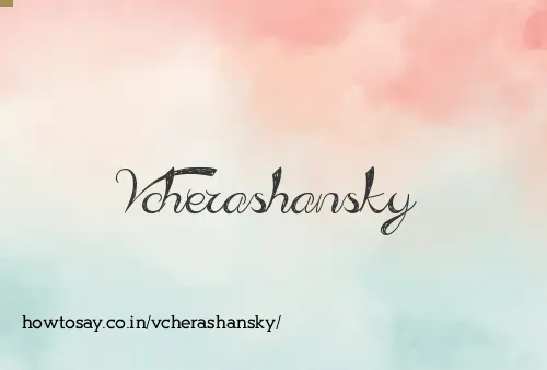Vcherashansky