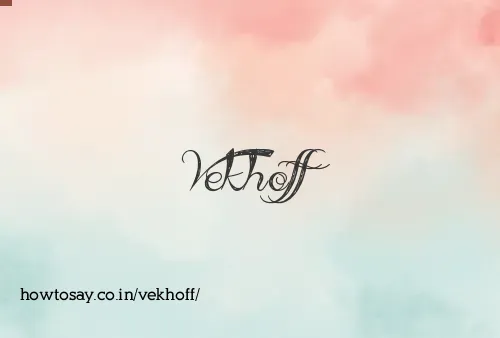 Vekhoff