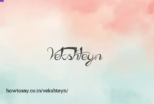 Vekshteyn