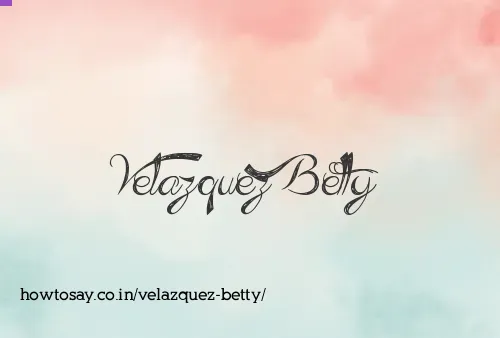 Velazquez Betty