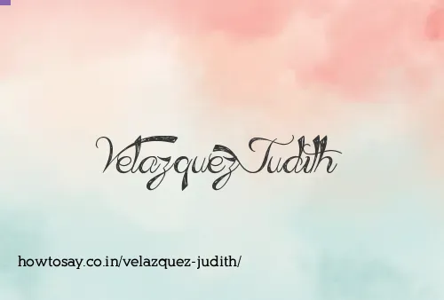 Velazquez Judith