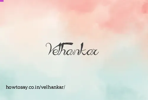 Velhankar