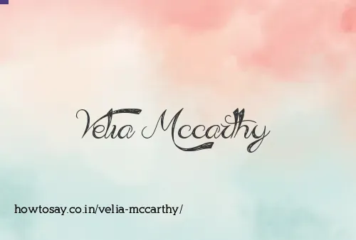 Velia Mccarthy