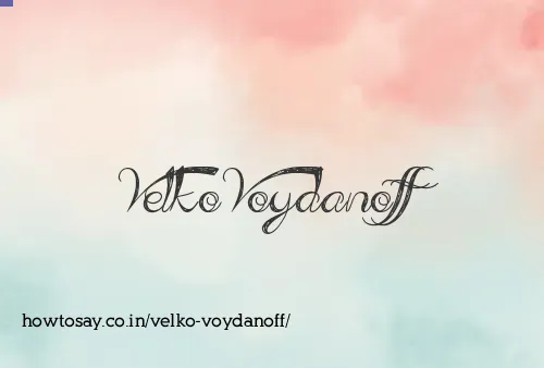 Velko Voydanoff