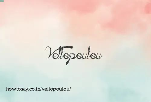 Vellopoulou
