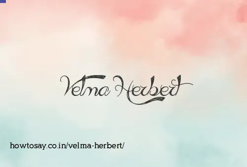 Velma Herbert