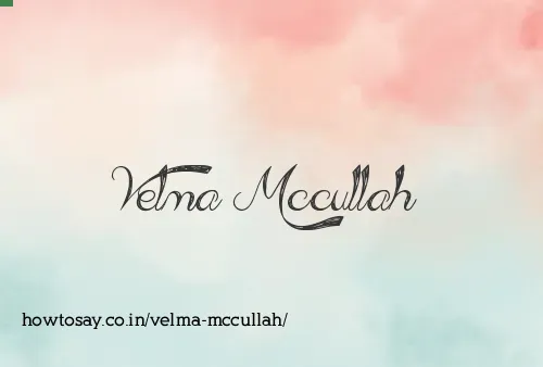Velma Mccullah