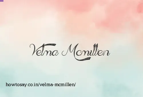Velma Mcmillen