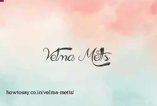 Velma Metts