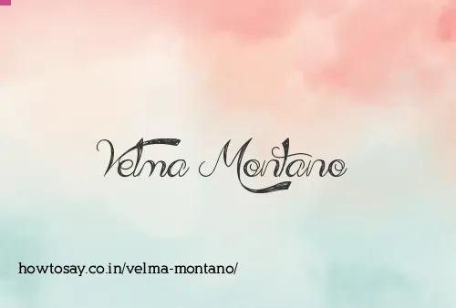 Velma Montano
