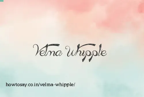 Velma Whipple