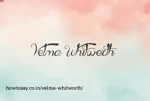 Velma Whitworth
