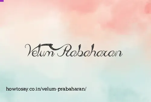 Velum Prabaharan