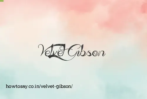 Velvet Gibson