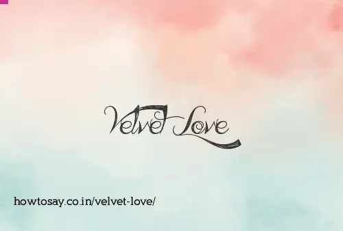 Velvet Love