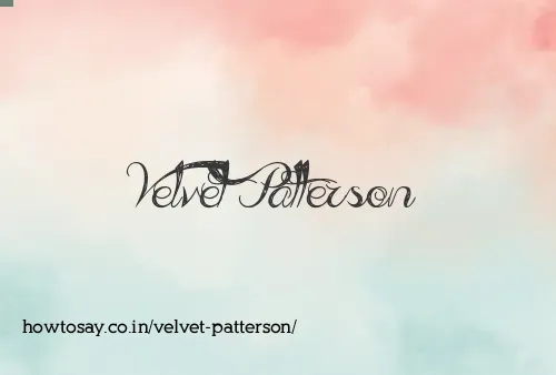 Velvet Patterson