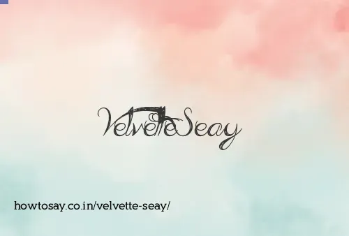 Velvette Seay