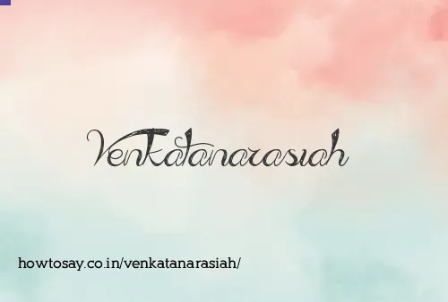 Venkatanarasiah
