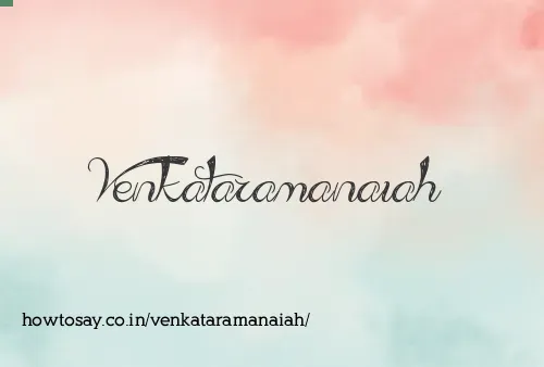 Venkataramanaiah