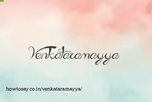 Venkataramayya