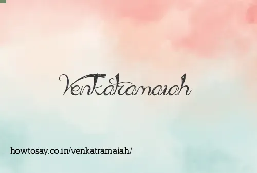 Venkatramaiah