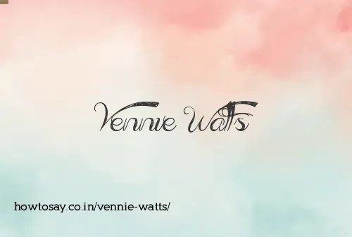 Vennie Watts