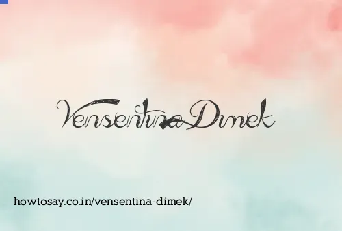 Vensentina Dimek