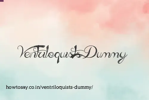 Ventriloquists Dummy