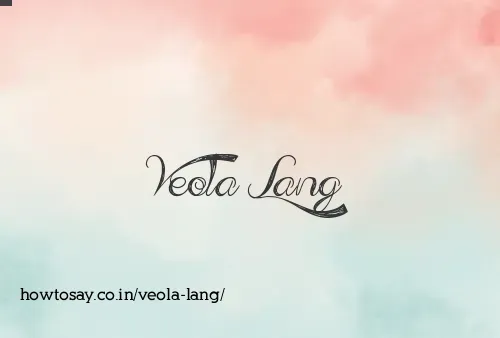Veola Lang