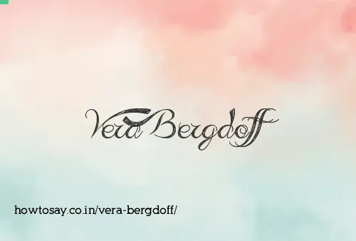Vera Bergdoff
