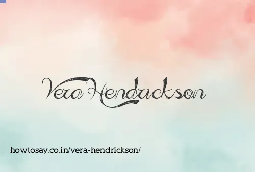 Vera Hendrickson
