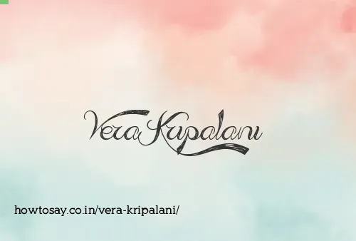 Vera Kripalani