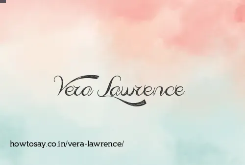 Vera Lawrence