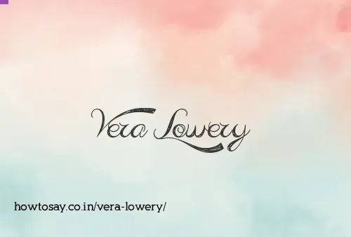 Vera Lowery