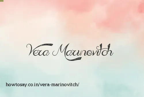 Vera Marinovitch