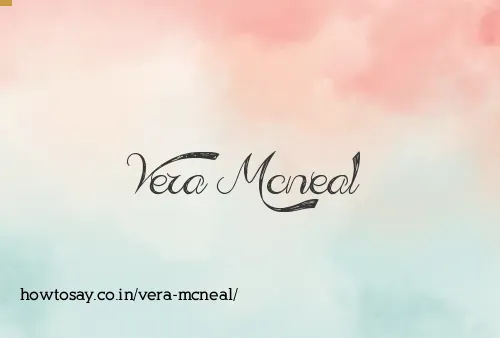 Vera Mcneal