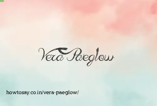 Vera Paeglow
