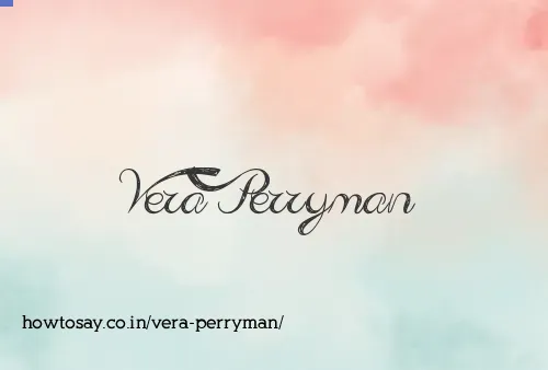 Vera Perryman