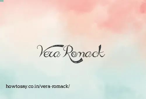Vera Romack