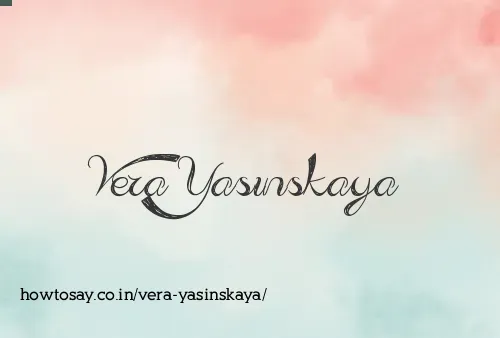 Vera Yasinskaya