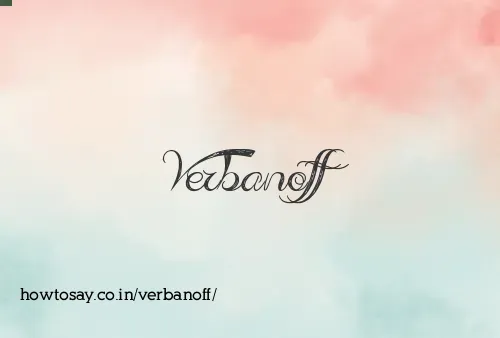 Verbanoff