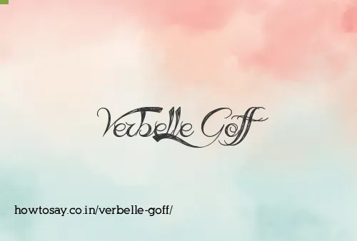 Verbelle Goff